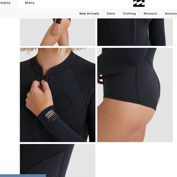 BILLABONG - Salty Dayz - Surf Capsule Long Sleeve Springsuit Wetsuit  RARE - Picture 4 of 8